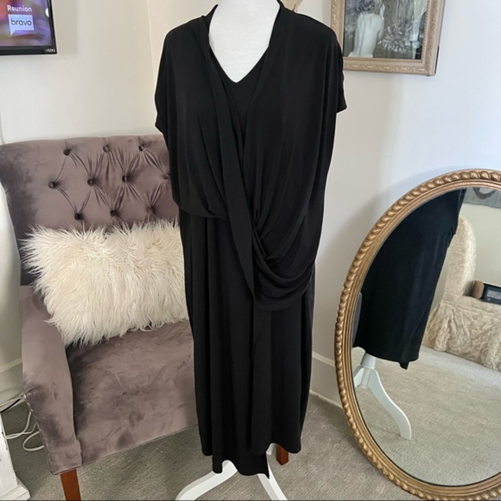 Vince Camuto Black Plus Size 1X Dress cocktail